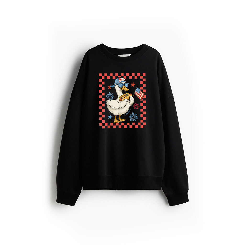 Cool America Goose 4Th Of July US Flag Patriotic Sweatshirt