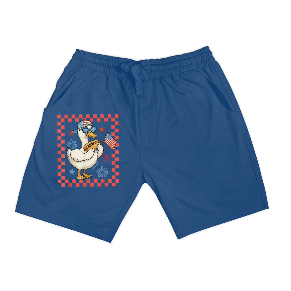 Cool America Goose 4Th Of July US Flag Patriotic Shorts