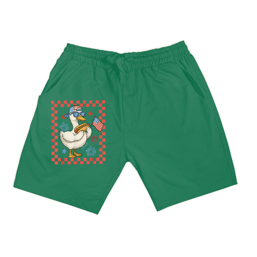 Cool America Goose 4Th Of July US Flag Patriotic Shorts
