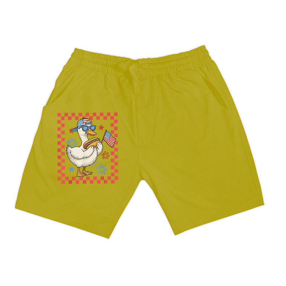 Cool America Goose 4Th Of July US Flag Patriotic Shorts