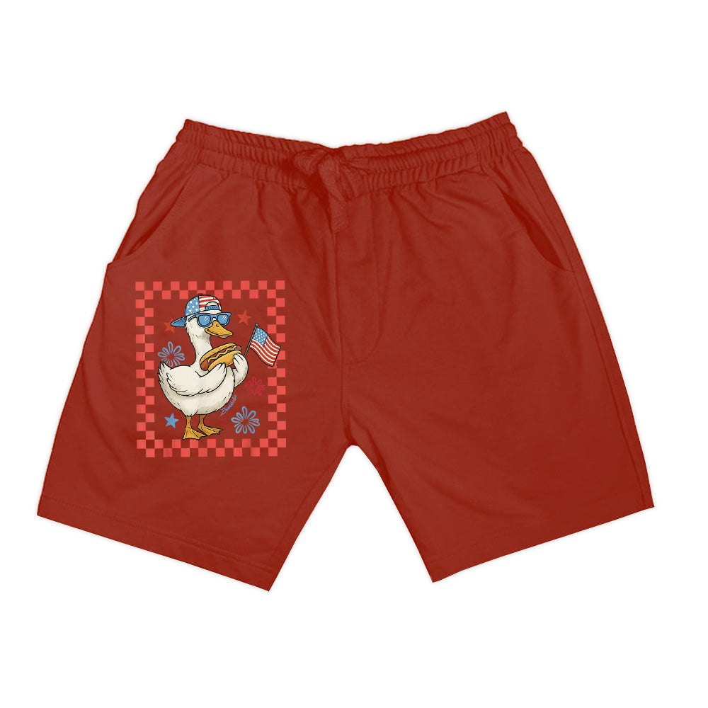 Cool America Goose 4Th Of July US Flag Patriotic Shorts