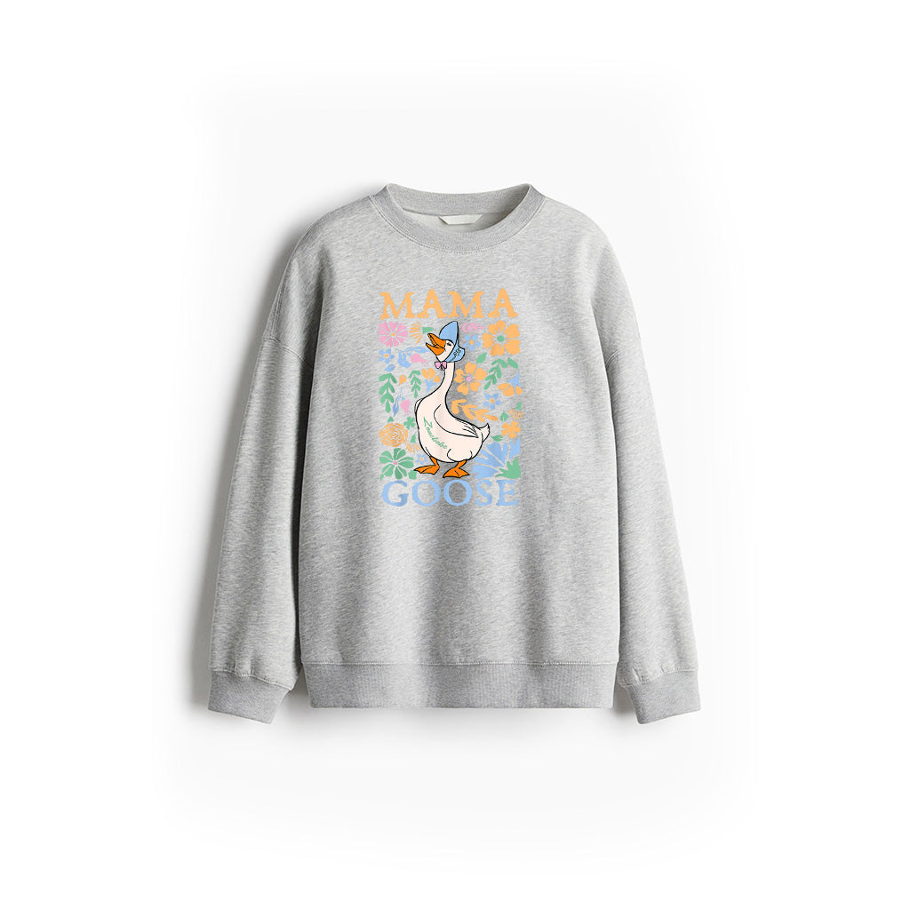 Cute Floral Mama Goose Coquette Mother's Day Silly Goose Sweatshirt