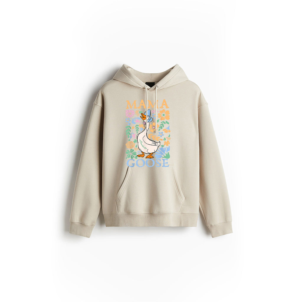 Cute Floral Mama Goose Coquette Mother's Day Silly Goose Hoodie