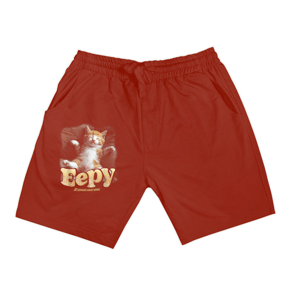 Eeppy Cat Silly Sleepy Cat Meme Kitten Comfortable Sleeping Shorts