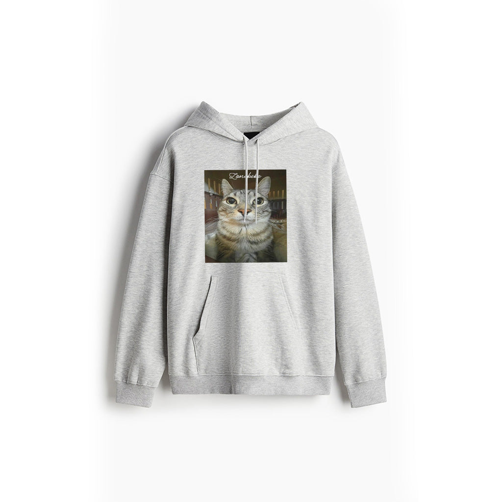 Funny Silly Staring Cat Funny Meme Hoodie