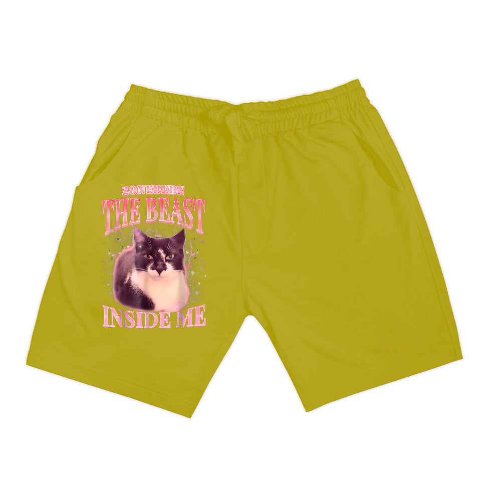 Funny The Beast Inside Me Silly Cat Meme Humor Saying Shorts