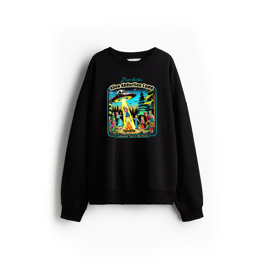 Funny Vintage Alien Abduction Camp UFO Alien Sweatshirt