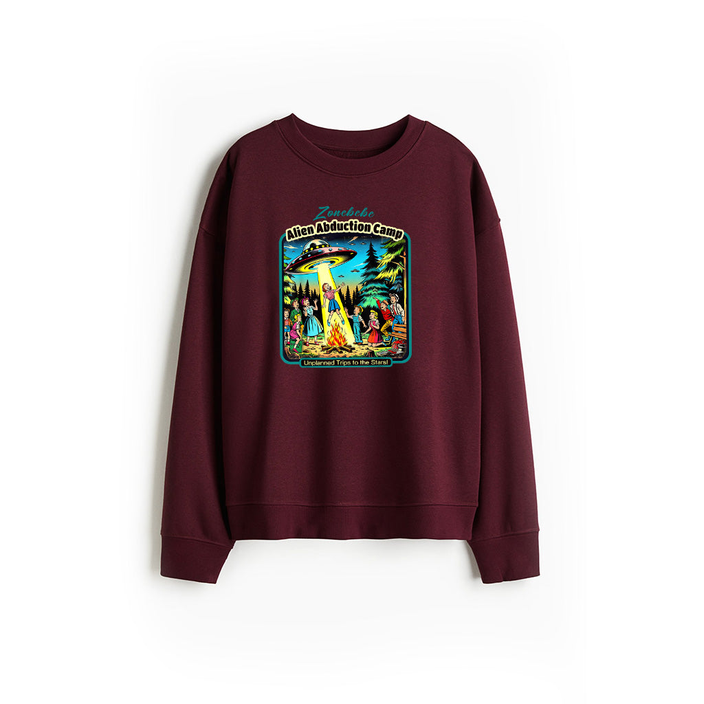 Funny Vintage Alien Abduction Camp UFO Alien Sweatshirt