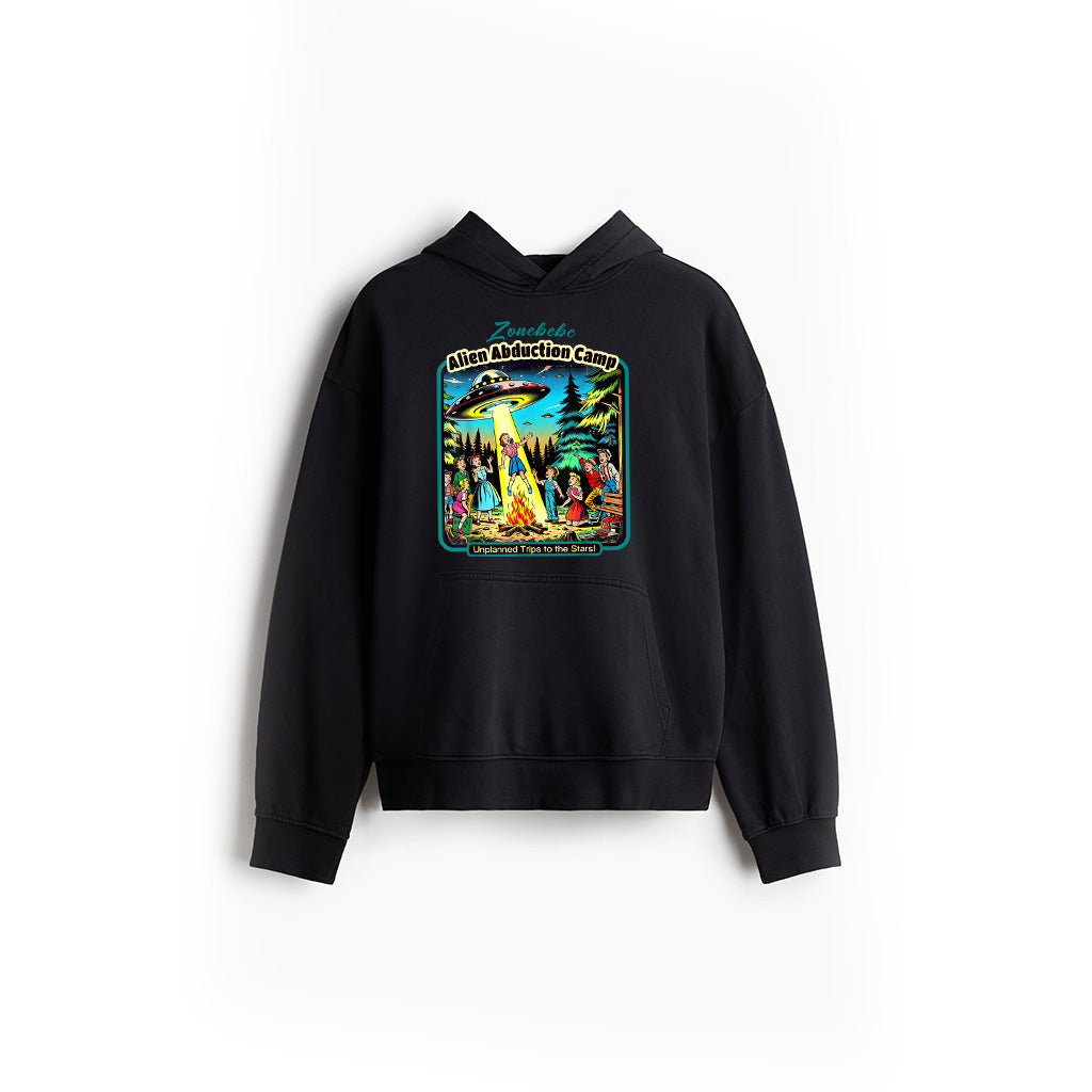 Funny Vintage Alien Abduction Camp UFO Alien Hoodie