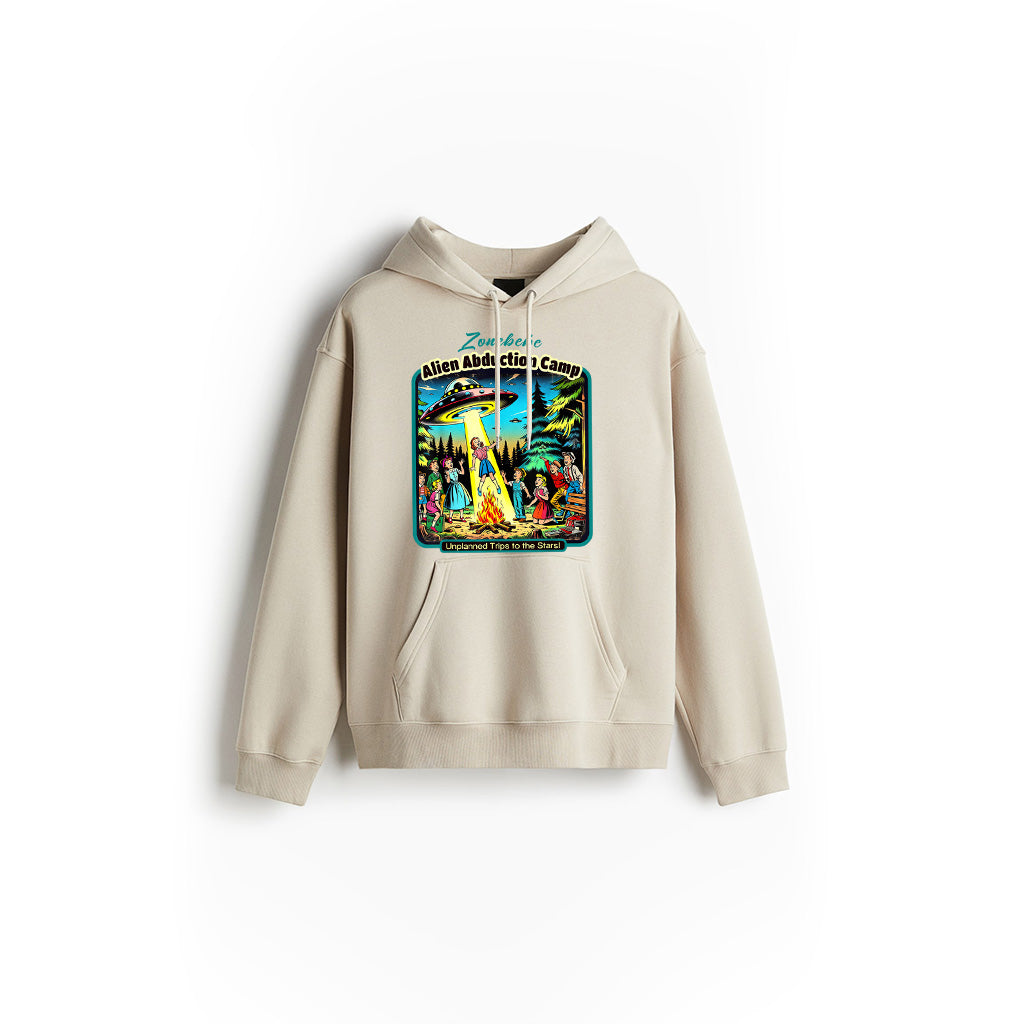Funny Vintage Alien Abduction Camp UFO Alien Hoodie