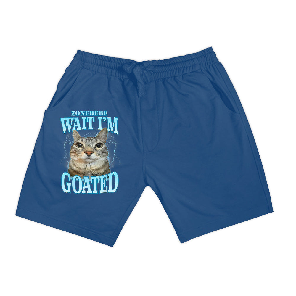 Funny Wait I'm Goated Silly Cat Meme Humor Silly Cat Saying Shorts