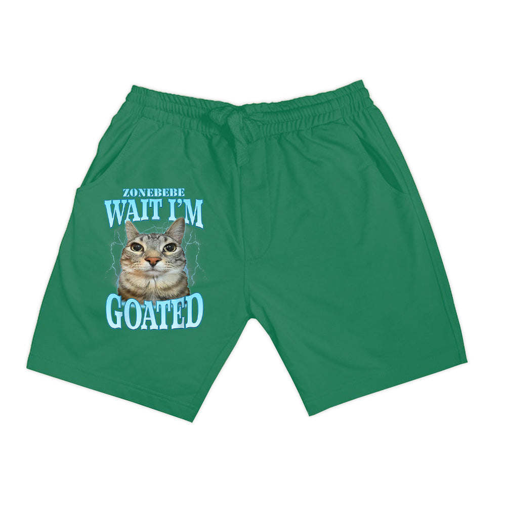 Funny Wait I'm Goated Silly Cat Meme Humor Silly Cat Saying Shorts