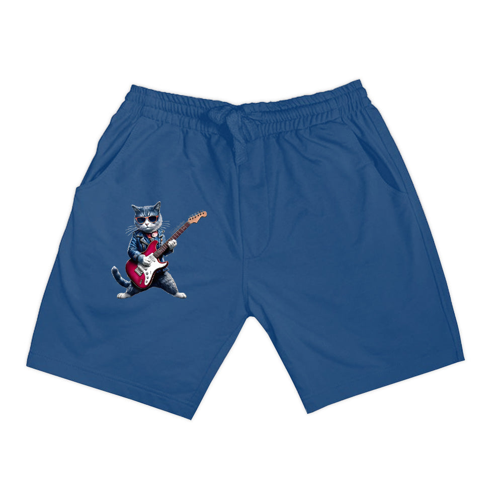 Rock Cat Playing Guitar Funny Guitar Cat Shorts
