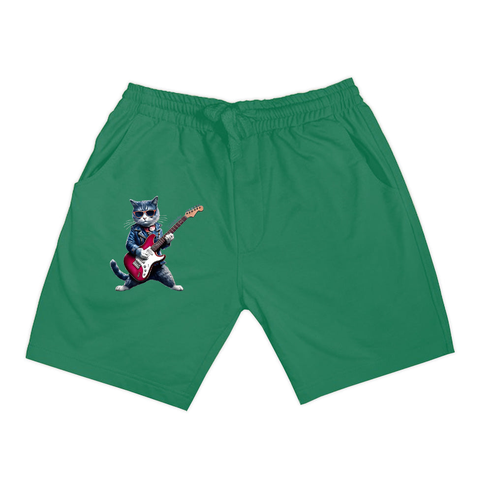 Rock Cat Playing Guitar Funny Guitar Cat Shorts