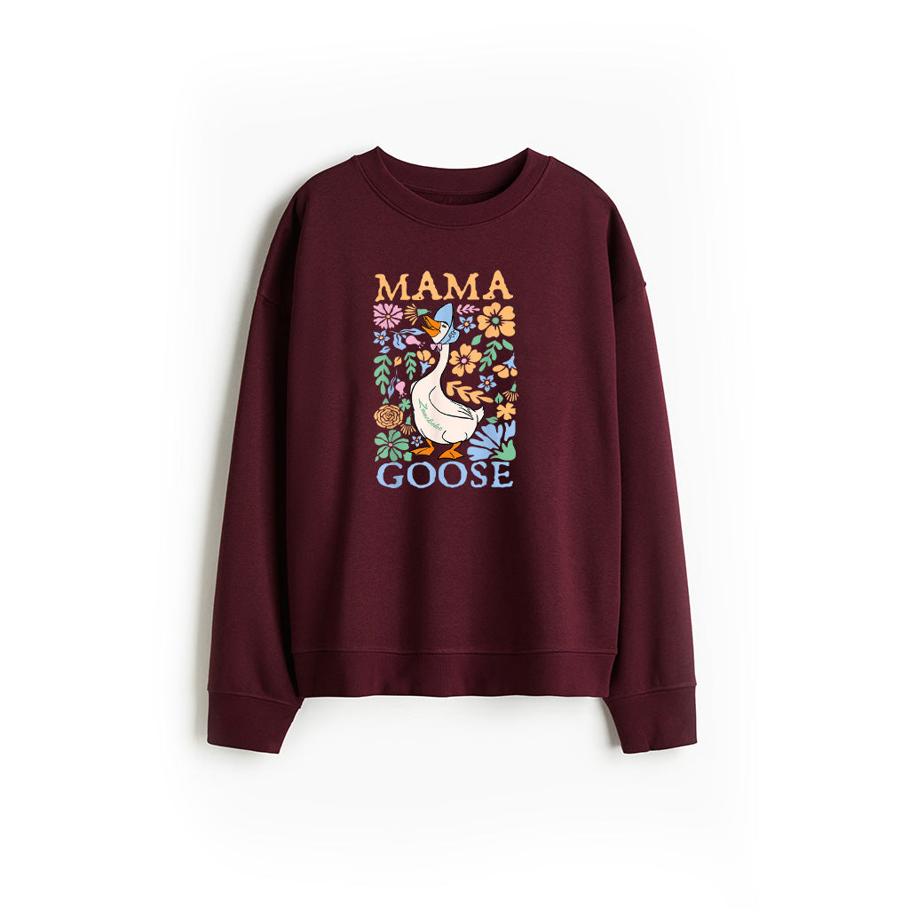 Cute Floral Mama Goose Coquette Mother's Day Silly Goose Sweatshirt