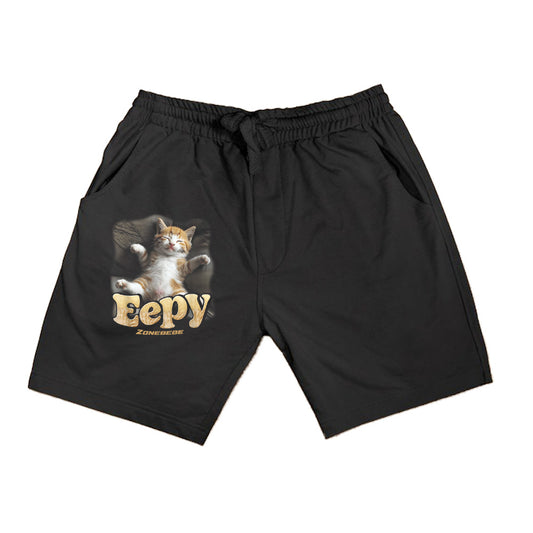 Eeppy Cat Silly Sleepy Cat Meme Kitten Comfortable Sleeping Shorts