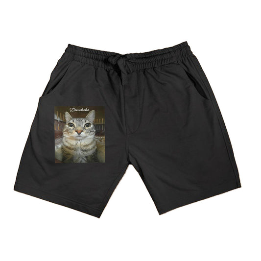Funny Silly Staring Cat Funny Meme Shorts