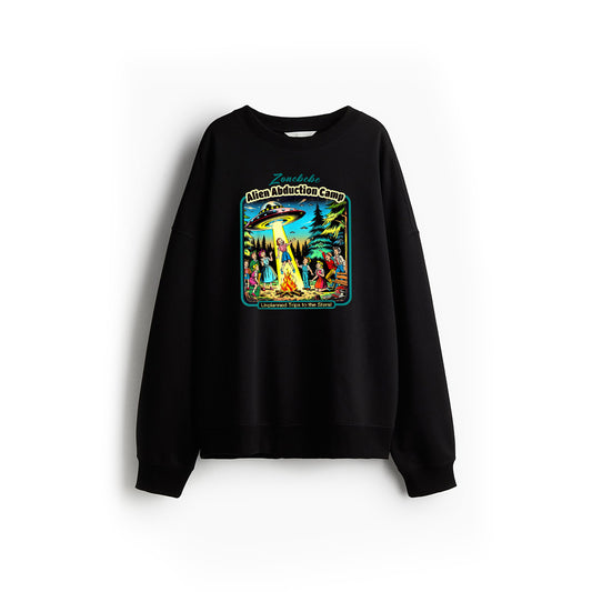 Funny Vintage Alien Abduction Camp UFO Alien Sweatshirt
