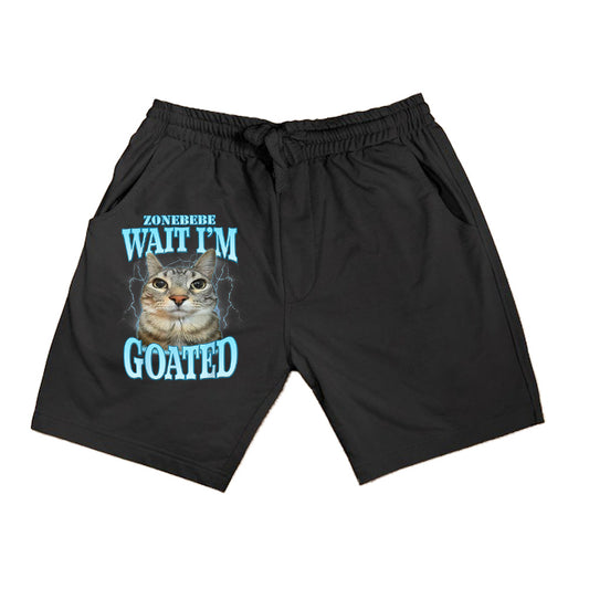 Funny Wait I'm Goated Silly Cat Meme Humor Silly Cat Saying Shorts